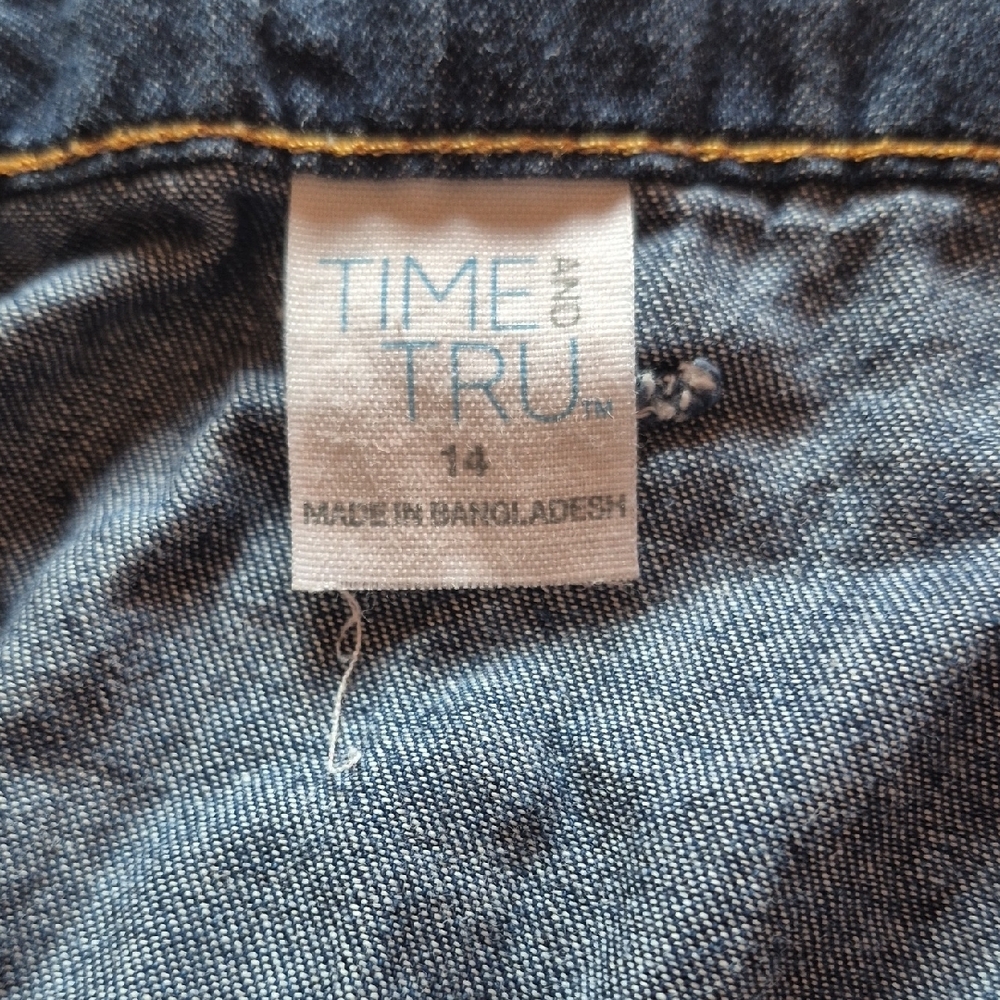 Time and Tru Blue Denim Skirt - Picture 7 of 9